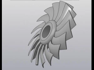 Лопаті турбіни 3D Модель