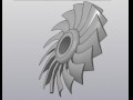 Turbine blades 3D-Modell