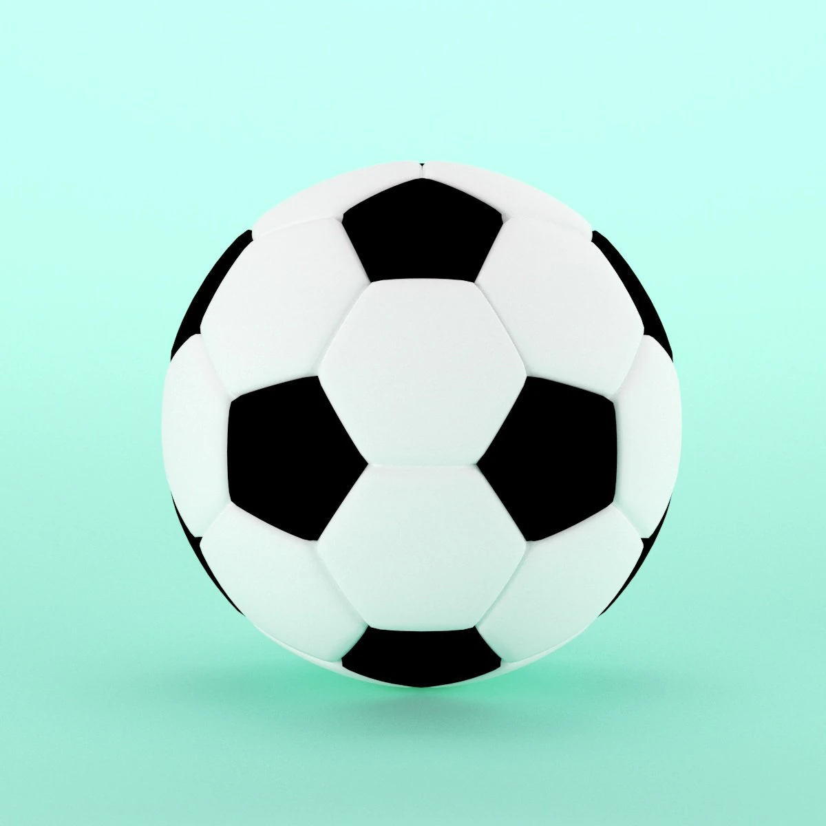 football 3D Model .c4d .max .obj .3ds .fbx .stl .blend 