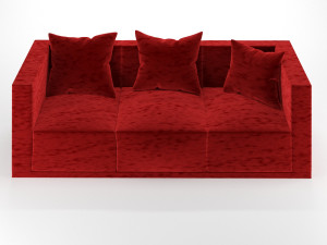 sofa and pillow 3D Model