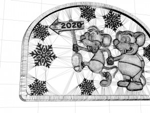 rats new year 2020 3D Print Model