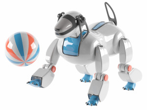 A toy dog robot 3D 模型