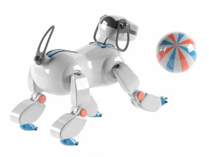 A toy dog robot 3D Model