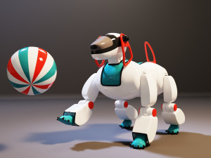 A toy dog robot 3D 模型