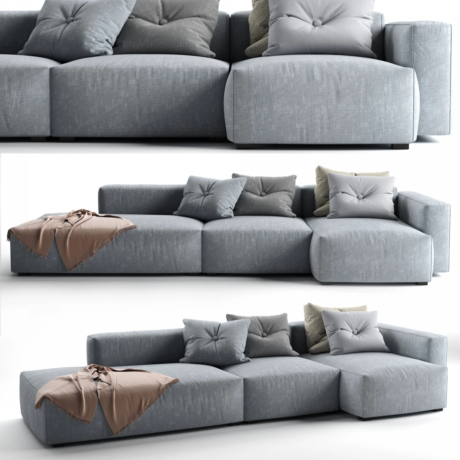 sofa mags soft 3D Model .c4d .max .obj .3ds .fbx .stl .blend 