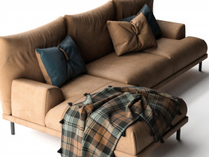 sofa wolf lounge 3D 모델
