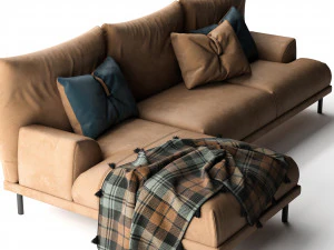 диван вовк лаунж 3D Модель