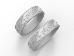 rings wolfs Modèles 3D en vedette