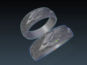 भेड़ियों के छल्ले 3D प्रिंट मॉडल