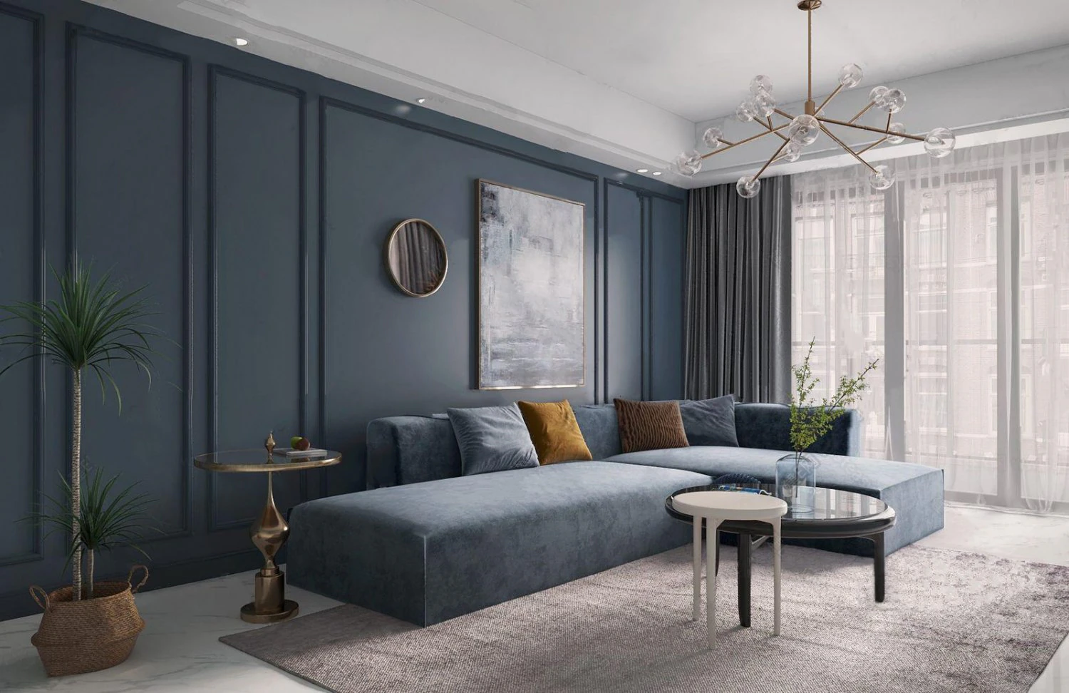 living room 3D Model .c4d .max .obj .3ds .fbx .stl .blend 