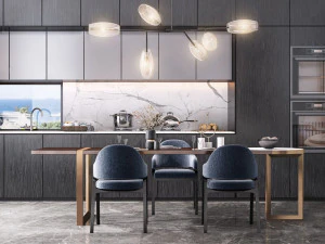 desain model dapur modern Model 3D