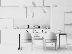 modern kitchen model design 3D Model