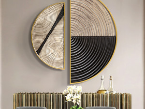 modern decorative hanging painting 3D 模型