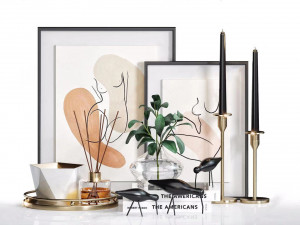 european style decorative ornaments 3D 모델