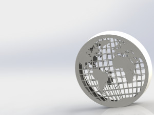 earth 3d printed model 3D Baskı Modeli