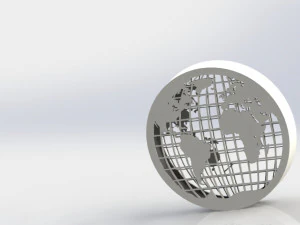 지구 3D 인쇄 모델 3D 프린트 모델