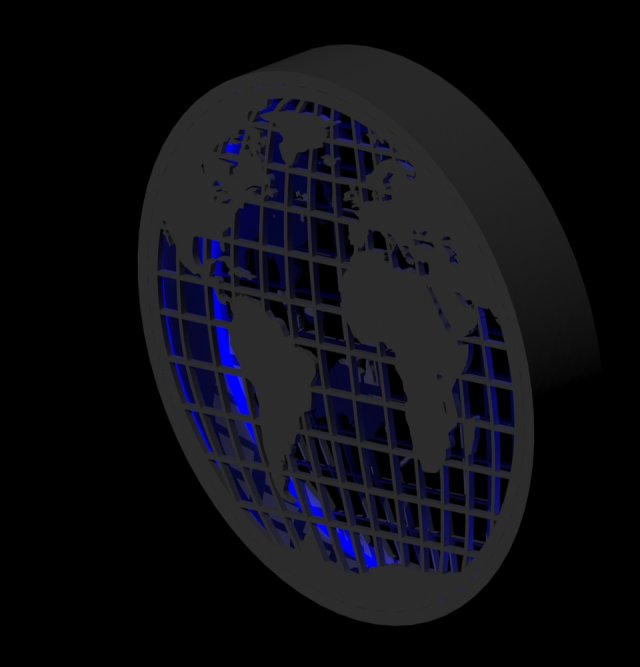 earth 3d printed model 3D Baskı Modeli .c4d .max .obj .3ds .fbx .stl .blend 