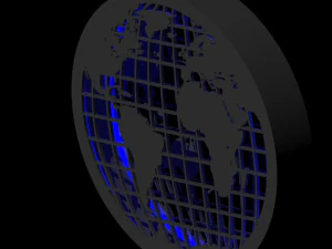 지구 3D 인쇄 모델 3D 프린트 모델