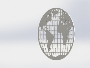 earth 3d printed model 3D Baskı Modeli