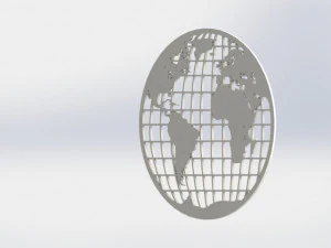 지구 3D 인쇄 모델 3D 프린트 모델