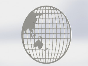 earth 3d printed model 3D Baskı Modeli