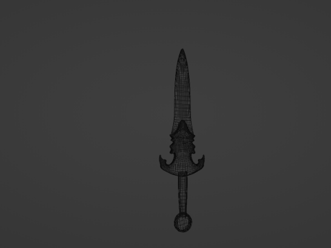 Fantasy Sword 3D Model