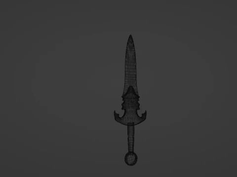 Fantasy Sword 3D Model