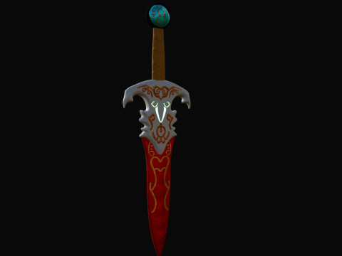 Fantasy Sword 3D Model