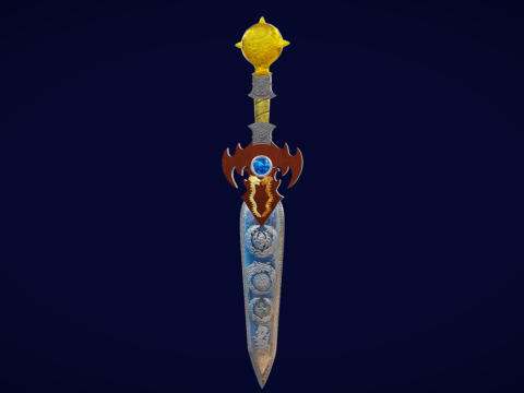 Dragon sword 3D Model