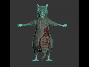 rat zombie Modelo 3D