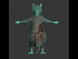 rat zombie 3D Model
