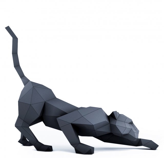 black panther 3D Model in Cat 3DExport