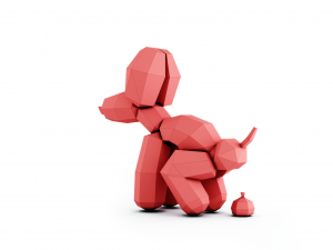 baloon dog 3D 모델