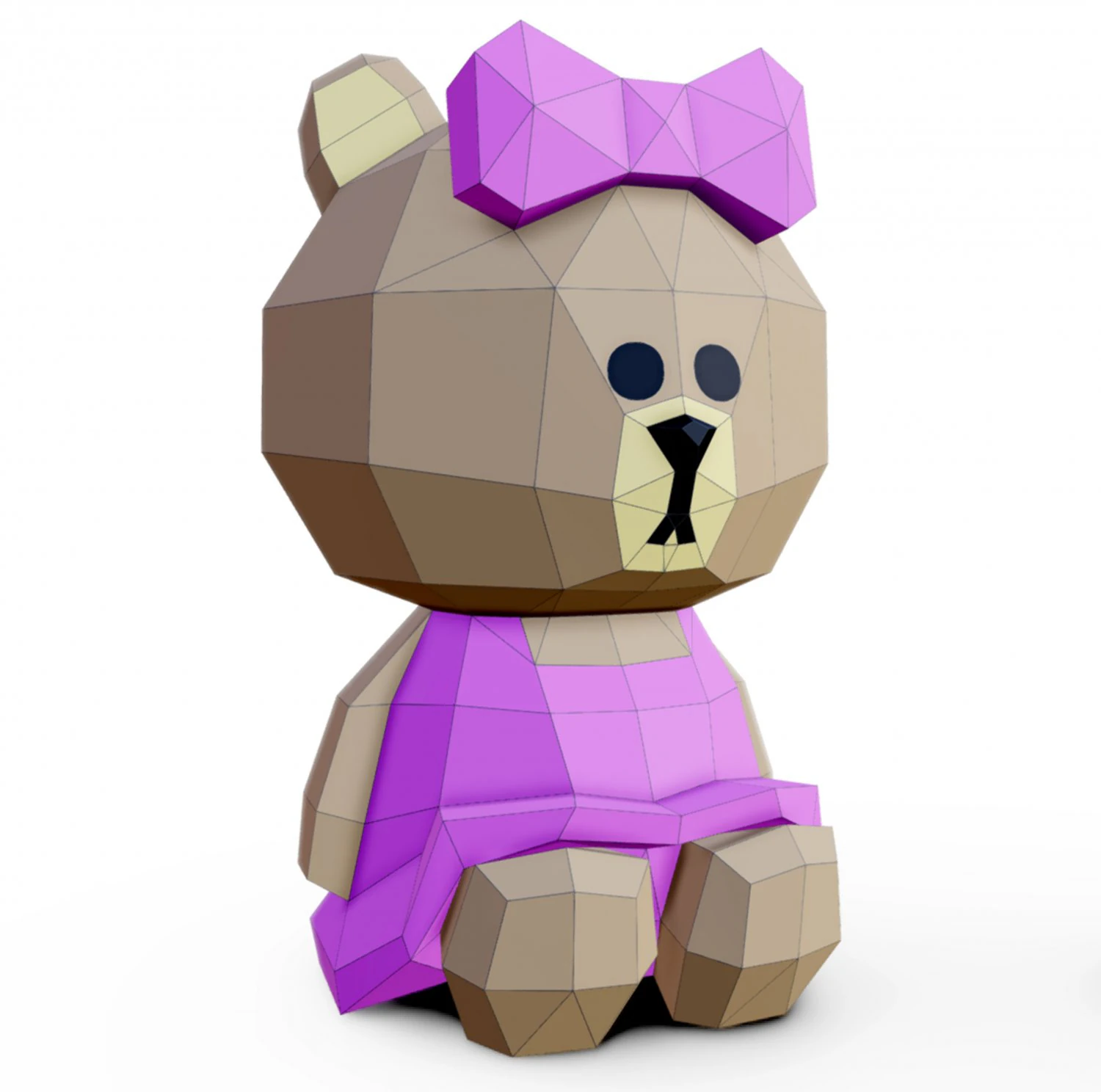 bear choco 3d lowpoly 3D Model .c4d .max .obj .3ds .fbx .stl .blend 