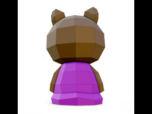 bear choco 3d lowpoly 3D-Modell