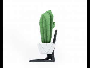 cactus in vase 3D-Modell