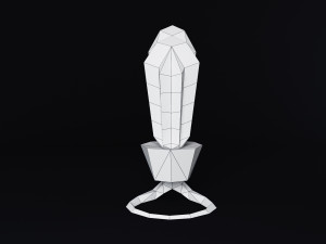 cactus in vase 3D-Modell