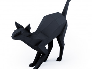 lowpoly cat sphynx 3d print model 3D Model