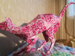 lowpoly cat sphynx 3d print model 3D Model