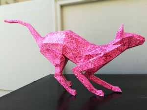 lowpoly cat sphynx 3d print model 3D Model