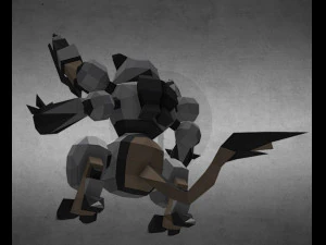 猫机器人或猫机器人 3D 模型