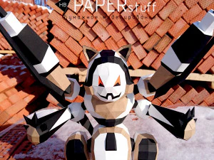 猫机器人或猫机器人 3D 模型