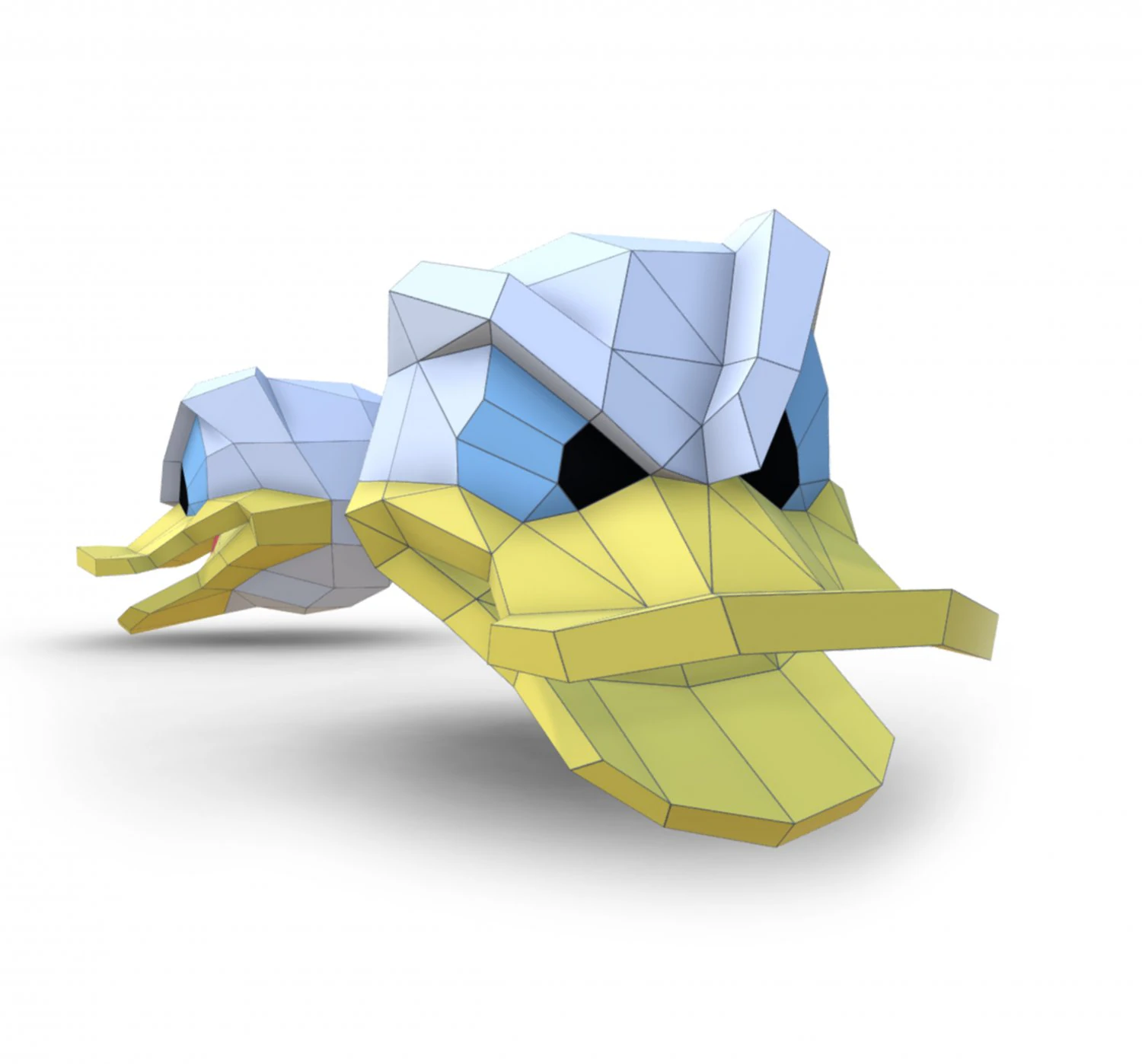 maschera e testa 2 in 1 di paperino Modello 3D .c4d .max .obj .3ds .fbx .stl .blend 