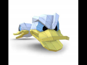 3D model Bearbrick LV for papercraft full VR / AR / low-poly