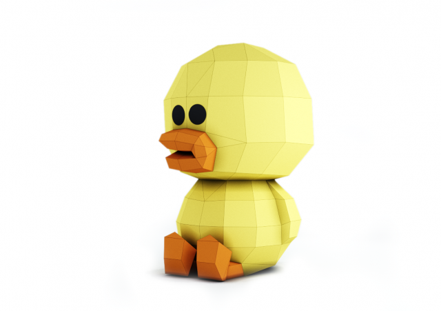 duck sally 3D Model .c4d .max .obj .3ds .fbx .stl .blend 