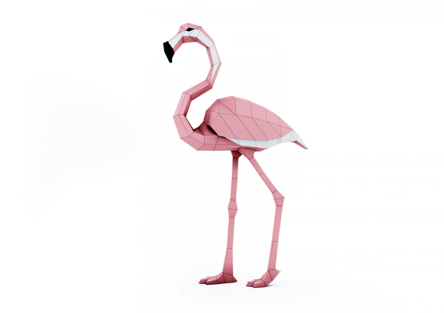 fenicottero rosa Modello 3D .c4d .max .obj .3ds .fbx .stl .blend 