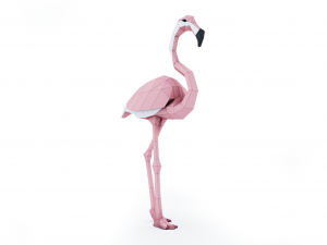 pink flamingo 3Dモデル