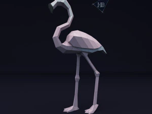 fenicottero rosa Modello 3D