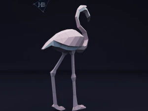 fenicottero rosa Modello 3D