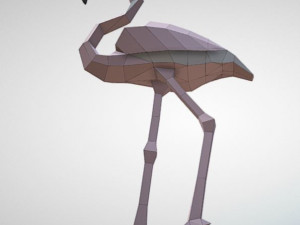 pink flamingo 3Dモデル